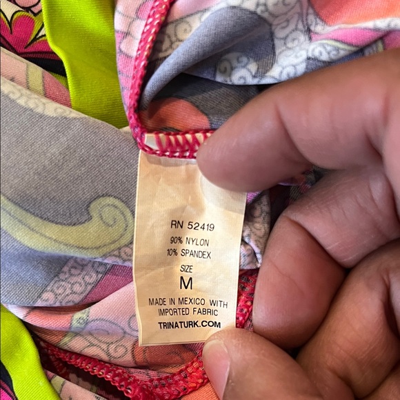 Trina Turk Pink Paisley Print Top - Picture 3 of 5